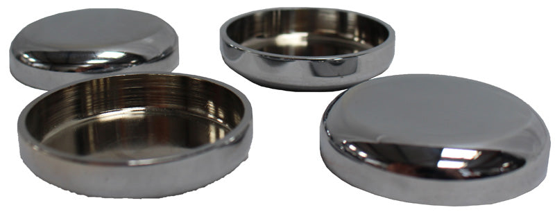 Chrome Castor Cups