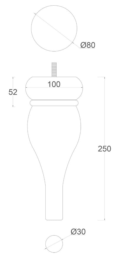 Dana Footstool Legs