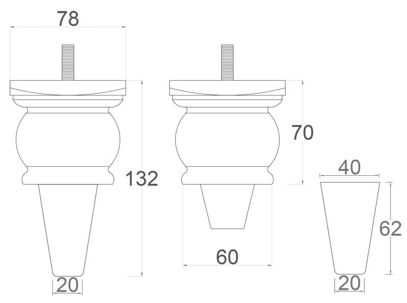 Porto Furniture Legs